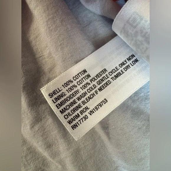 Universal Thread blue colored eyelet cotton dress size XL NEW WITH TAGS - Picture 9 of 9